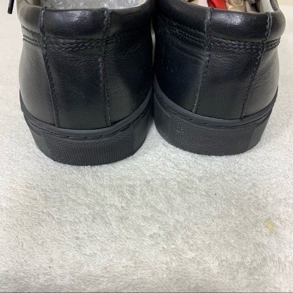 Maniqui Jeremy 7600 Black Leather Scolar Shoes Non Marking Sneakers Junior 7.5 - Picture 12 of 13